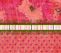 Free Pink Polkadots Twitter Background - Cute Flower Theme for Twitter