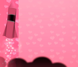 Pink & Black Rocket Twitter Background - Pink Rocket Background for Twitter