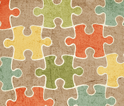 Puzzle Pieces Pattern Twitter Background Preview