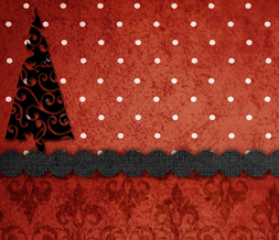 Red & Black Christmas Twitter Background - Free Xmas Tree Theme for Twitter Preview