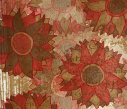 Brown & Red Flower Layout for Myspace - Red & Brown Vintage Flower Theme Preview