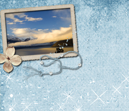 Scenic Mountain Twitter Background - Beautiful Sparkly Theme for Twitter Preview