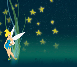 Tinkerbell Default Myspace Layout - Tinkerbell Stars Default Theme Preview