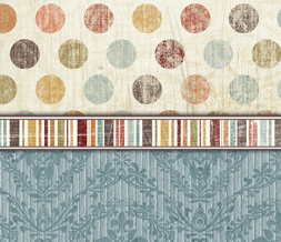 Free Red & Blue Polkadots Twitter Background - Cute Blue Vintage Theme for Twitter