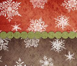 Red & Brown Snowflakes Twitter Background - Cute Snowflake Theme for Twitter Preview