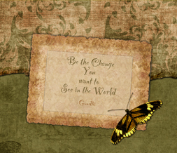 Be the Change you Want to See in the World Gandhi Quote Wallpaper  Preview