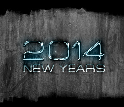 Grunge New Year Wallpaper for 2014 New Year