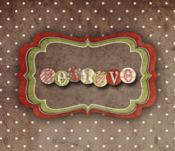 Christmas Believe Wallpaper -Polkadot Christmas Background Image