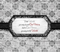 Black & White Quote Wallpaper - Black & White Vintage Wallpaper with Quote Preview