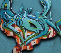 Blue Graffiti Wallpaper - Abstract Graffiti Background Image