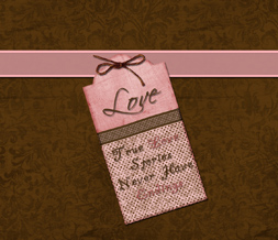 Brown & Pink Love Wallpaper - Pink & Brown Quote Wallpaper