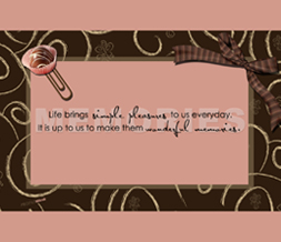 Pink & Brown Quote Wallpaper - Brown & Pink Chocolate Wallpaper Download