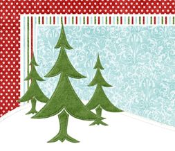 Christmas Tree Wallpaper - Red & Green Christmas Background Image