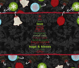 BLack & Red Christmas Quote Wallpaper Image - Free Xmas Ornament Wallpaper Preview