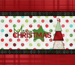 Black & Red Merry Christmas Wallpaper Image - Free Xmas Background Preview