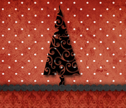 Red & Black Christmas Wallpaper - CHristmas Polkadot Background Image Preview