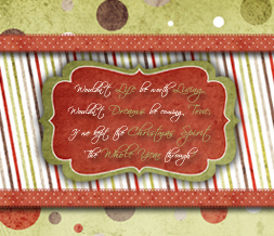 Red & Green Xmas Quote Wallpaper - Pretty Christmas Background Preview