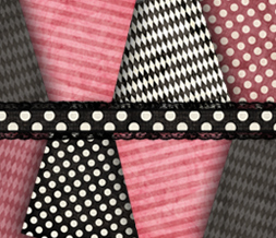 Pink & Black Polkadots Wallpaper - Black & Pink Diamond Wallpaper