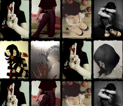 Emo Collage Wallpaper - Emo Heart Background IMage