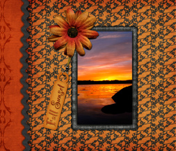 Beautiful Fall Sunset Wallpaper - Fall Vintage Background