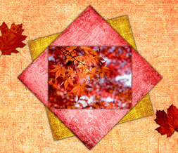 Bright Pink & Orange Fall Wallpaper Download - Unique Autumn Leaves Background Preview