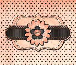 Black & Pink Polkadot Flower Wallpaper - Pink & Black Flower Wallpaper Download Preview