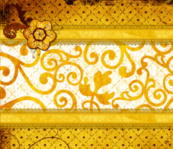 Gold Flowers Wallpaper - Gold Vintage Wallpaper Image