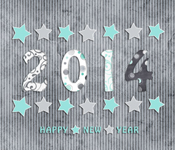 2014 Girly Happy New Year Wallpaper