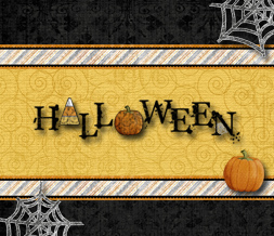Cool Halloween Wallpaper with Pumpkin - Spiderweb Theme Preview