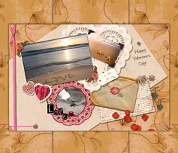 Love Written In Sand Wallpaper - Hearts Background Download