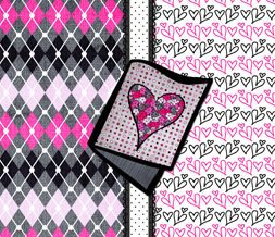 Plaid Wallpaper with Heart - Flower Heart Wallpaper Download