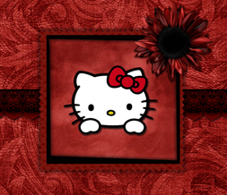 Black & Red Hello Kitty Wallpaper - Free Hello Kitty Background Preview