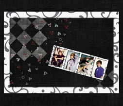 Black & White Justin Bieber Wallpaper - Free Justin Bieber Background with Hearts