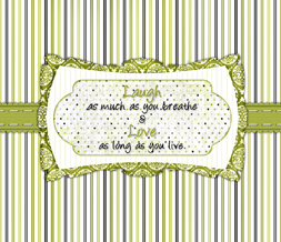 Laugh Love Quote Wallpaper - Lime Green Stripes Wallpaper Image