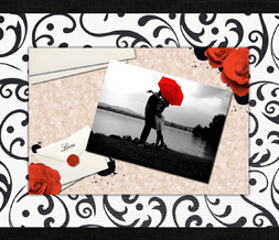 Red & Black Vintage Love Wallpaper - Black & Red Love Background Download
