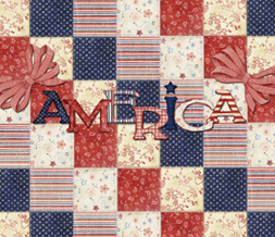 Free America Pride Wallpaper - Girly Patriotic Quilt Wallpaper