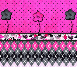 Pink Wallpaper on Pink   Black Polkadots Wallpaper   Black   Pink Flower Wallpaper