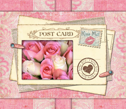 Vintage Flower Love Wallpaper - Pink Vintage Background Download