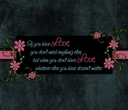 Love Quote Wallpaper with Flowers - Quote Background about Love