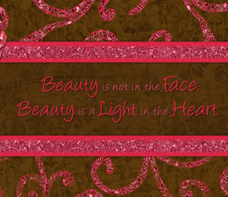 Brown & Hot Pink Beauty Quote Wallpaper - Pink Ribbon Wallpaper Download