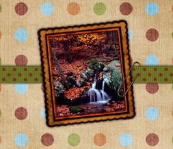 Fall Polkadots Wallpaper - Autumn Waterfall Background