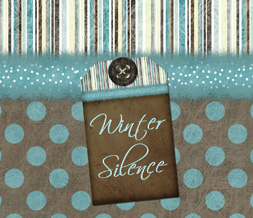 Blue & Brown Winter Wallpaper - Striped Winter Silence Background
