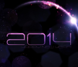 2014 Futuristic Happy New Year Wallpaper