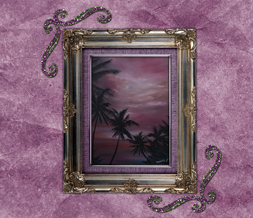 Pretty Sunset Painting Wallpaper - Purple Sunset Image Download