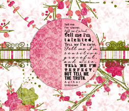 Spring Flower Wallpaper with Truth Quote - Pink Flower Background Preview