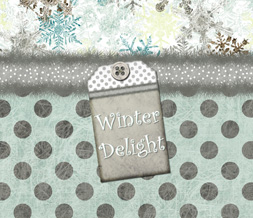 Blue & Gray Winter Wallpaper - Cute Winter Delight Theme