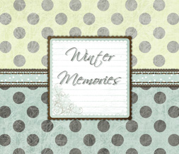 Blue & Yellow Winter Polkadot Wallpaper - Cute Winter Memories Background