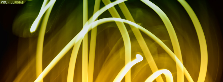 Abstract Yellow Facebook Cover