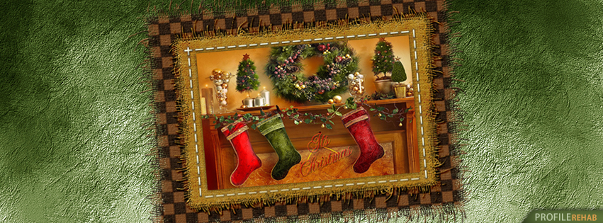 Its Christmas Stocking Facebook Cover - Free Christmas Images for Facebook Timeline