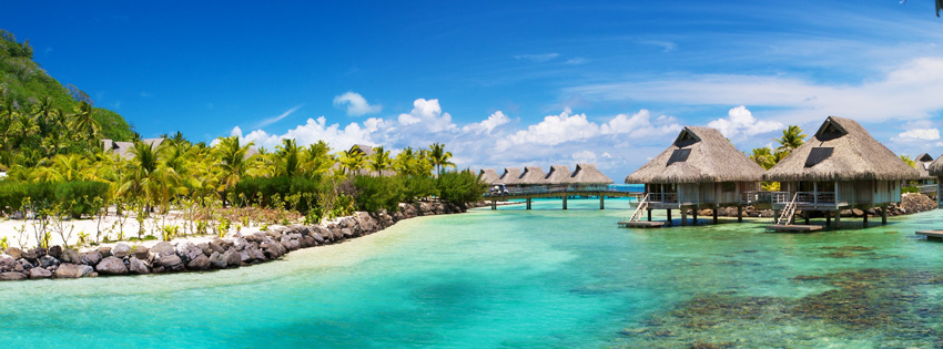 Pretty Bora Bora Facebook Cover